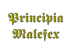 Principia Malefex - A Modern Horror RPG